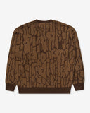 UNDEFEATED HO25 BARK CAMO SWEATER - BROWN