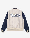 UNDEFEATED SP26 BASEBALL JACKET - GREY
