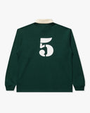 UNDEFEATED FA25 CREST L/S RUGBY-GREEN