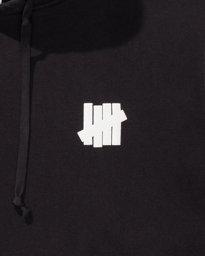 UNDEFEATED ICON PULLOVER HOOD BLACK