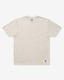 UNDEFEATED LOCKER LABEL S/S TEE - HEATHER OATMEAL