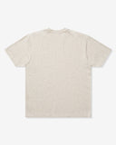 UNDEFEATED LOCKER LABEL S/S TEE - HEATHER OATMEAL