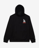 UNDEFEATED X NE X DODGERS STACKED LOGO HOODIE - BLACK