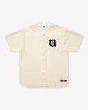 UNDEFEATED O.E. S/S BASEBALL JERSEY IVORY