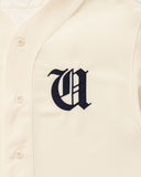 UNDEFEATED O.E. S/S BASEBALL JERSEY IVORY