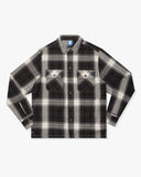 FA26 UNDEFEATED OMBRE PLAID L/S - BLACK