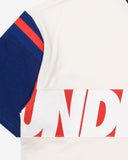 UNDEFEATED SU26 PANELED S/S TEE - WHITE / DARK ROYAL