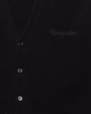 UNDEFEATED SCRIPT CARDIGAN - BLACK
