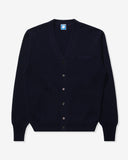 UNDEFEATED SCRIPT CARDIGAN - NAVY-BLUE