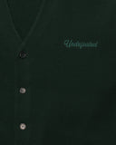 UNDEFEATED SCRIPT CARDIGAN - GREEN