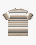 UNDEFEATED SCRIPT STRIPED S/S TEE STONE