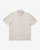 UNDEFEATED S/S POLO TEE - HEATHER OATMEAL