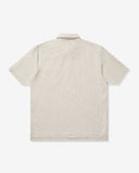 UNDEFEATED FA25 S/S POLO TEE-HEATHER-OATMEAL