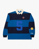 FA26 UNDEFEATED STRIPED L/S RUGBY - BLUE