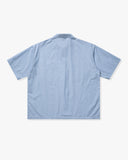UNDEFEATED STRIPED S/S WORKSHIRT - LIGHT-BLUE