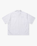 UNDEFEATED STRIPED S/S WORKSHIRT - WHITE