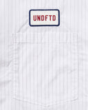 UNDEFEATED STRIPED S/S WORKSHIRT - WHITE