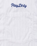 UNDEFEATED STRIPED S/S WORKSHIRT - WHITE