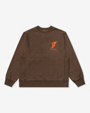 UNDEFEATED HO25 TRACK CREWNECK - CHOCOLATE