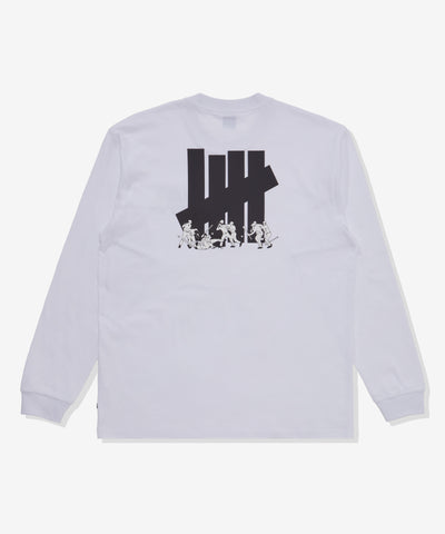 UNDEFEATED PLAY DIRTY L/S TEE WHITE