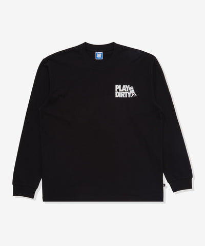 UNDEFEATED PLAY DIRTY L/S TEE BLACK