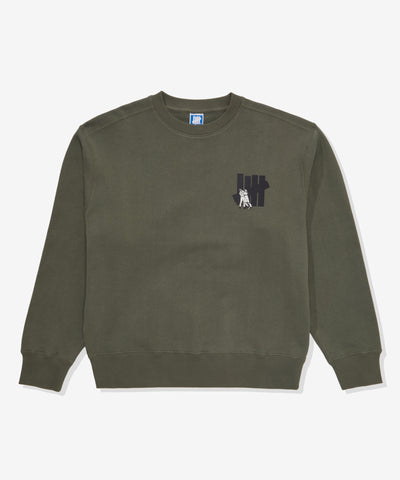 UNDEFEATED PLAY DIRTY SWEATCREWNECK OLIVE DRAB