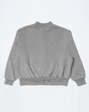 UNDEFEATED HO25 VARSITY ZIP REVERSIBLE CREWNECK - CEMENT