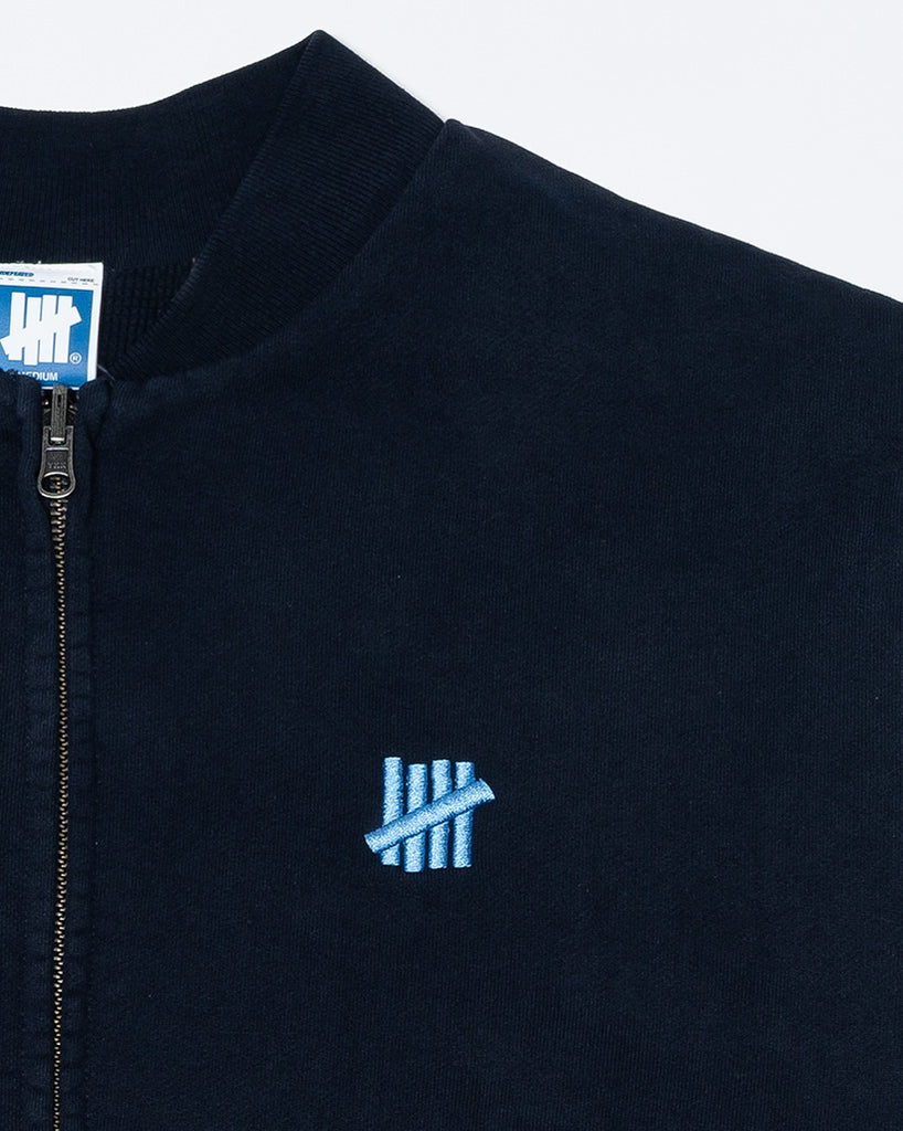UNDEFEATED HO25 VARSITY ZIP REVERSIBLE CREWNECK - DEEP NAVY