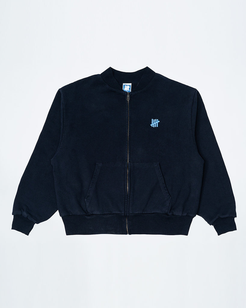 UNDEFEATED HO25 VARSITY ZIP REVERSIBLE CREWNECK - DEEP NAVY