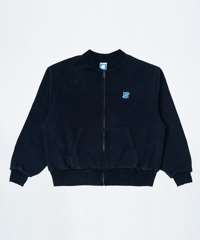 UNDEFEATED HO25 VARSITY ZIP REVERSIBLE CREWNECK - DEEP NAVY