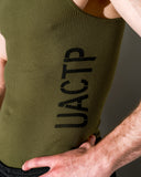 UACTP X GARDAR EIDE EINARSSON STENCIL RIB TANK OLIVE