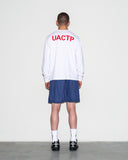 UACTP X GARDAR EIDE EINARSSON STENCIL L/S POCKET TEE WHITE