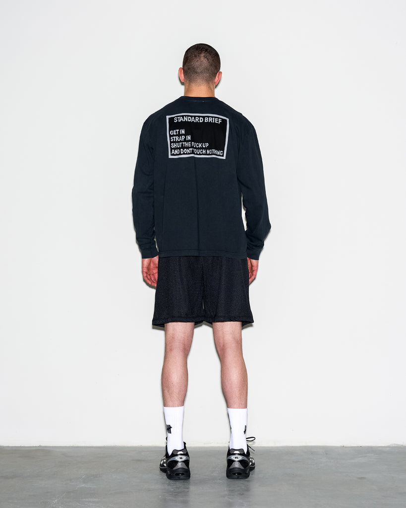 UACTP X GARDAR EIDE EINARSSON STANDARD BRIEF L/S POCKET TEE BLACK