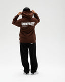 UNDEFEATED LOGO ZIP HOOD CHOCOLATE