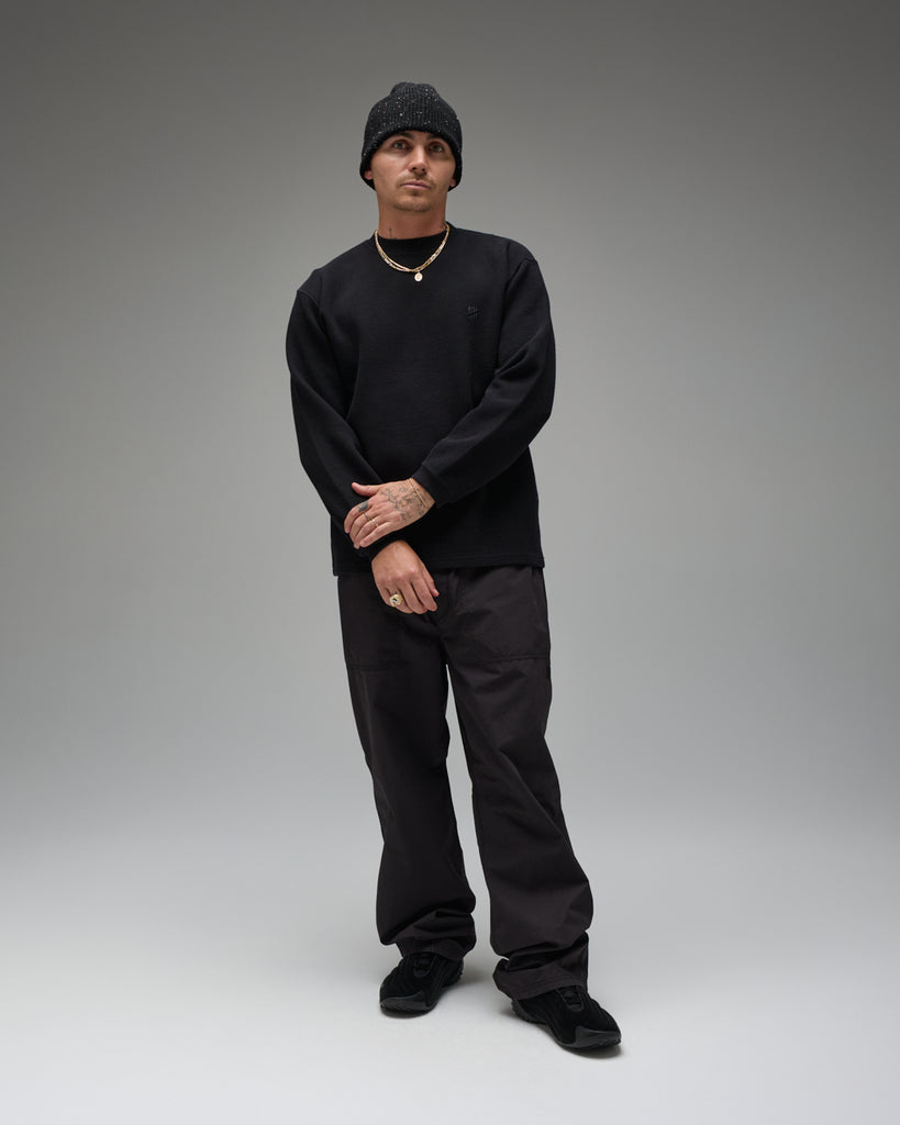 UNDEFEATED L/S WAFFLE THERMAL - DEEP-PURPLE