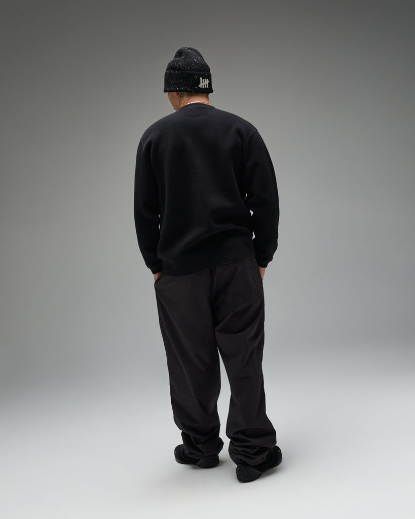 UNDEFEATED L/S WAFFLE THERMAL - BLACK