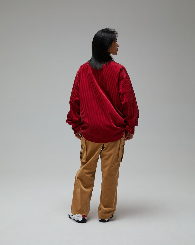 UNDEFEATED SP26 CNY CORDUROY SHIRT - RED