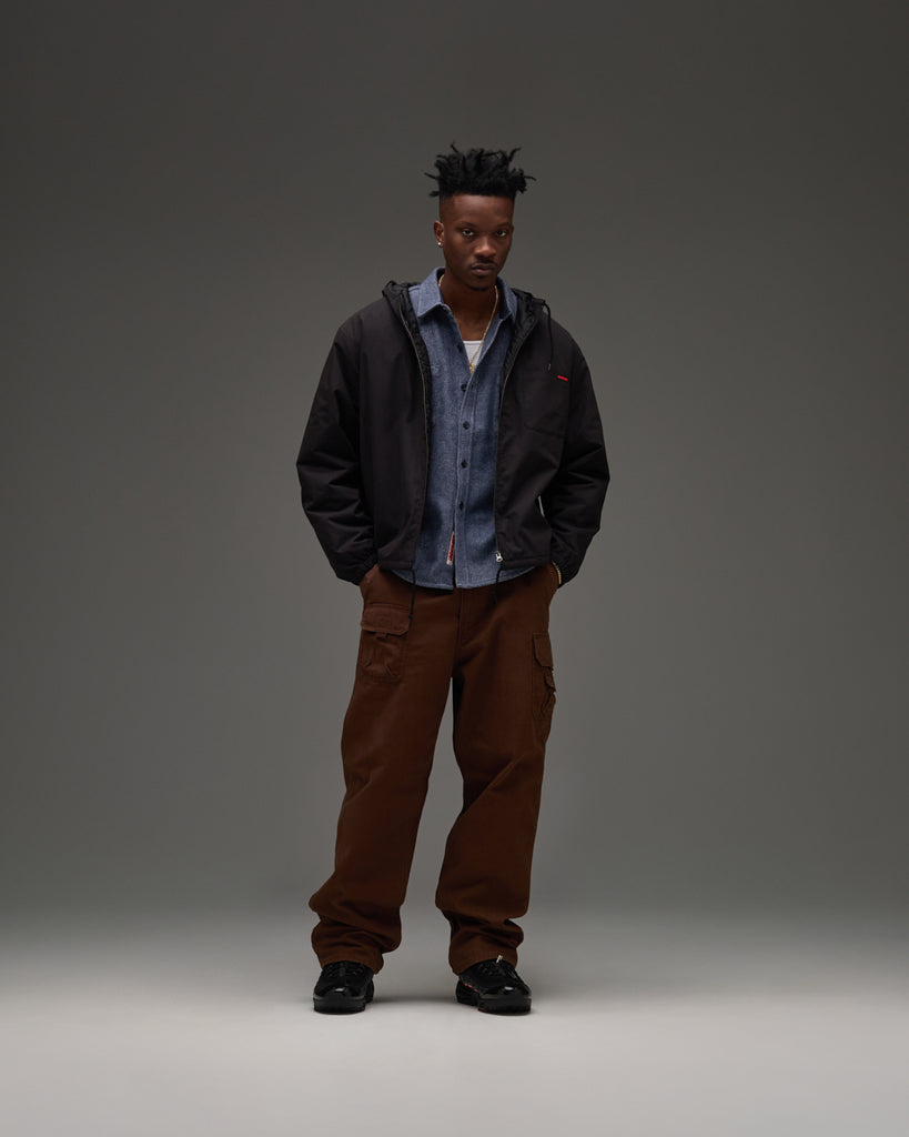 UNDEFEATED L/S TWILL FLANNEL - BROWN