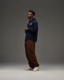 UNDEFEATED QUARTER ZIP PULLOVER HOOD - DEEP-NAVY