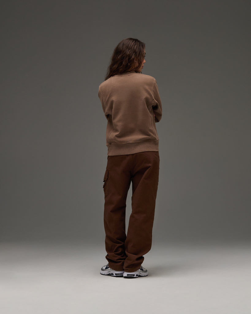 UNDEFEATED TRACK CREWNECK - CHOCOLATE