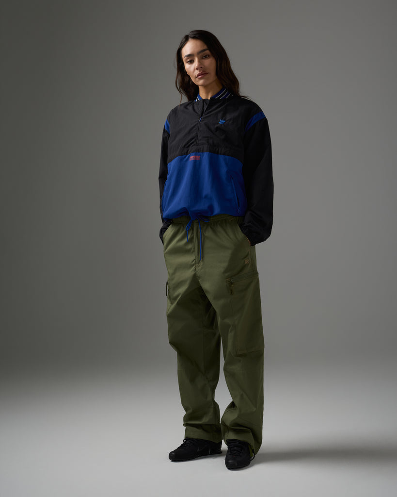 UNDEFEATED SU26 HALF ZIP WINDBREAKER - BALCK / DARK ROYAL