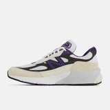 NEW BALANCE U990WB6 (MADE IN USA) - WHITE BLACK PLUM