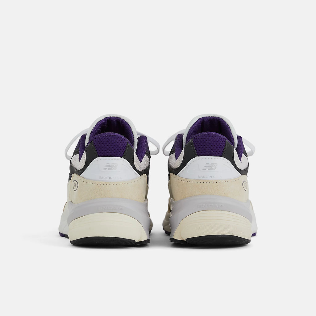 NEW BALANCE U990WB6 (MADE IN USA) - WHITE BLACK PLUM