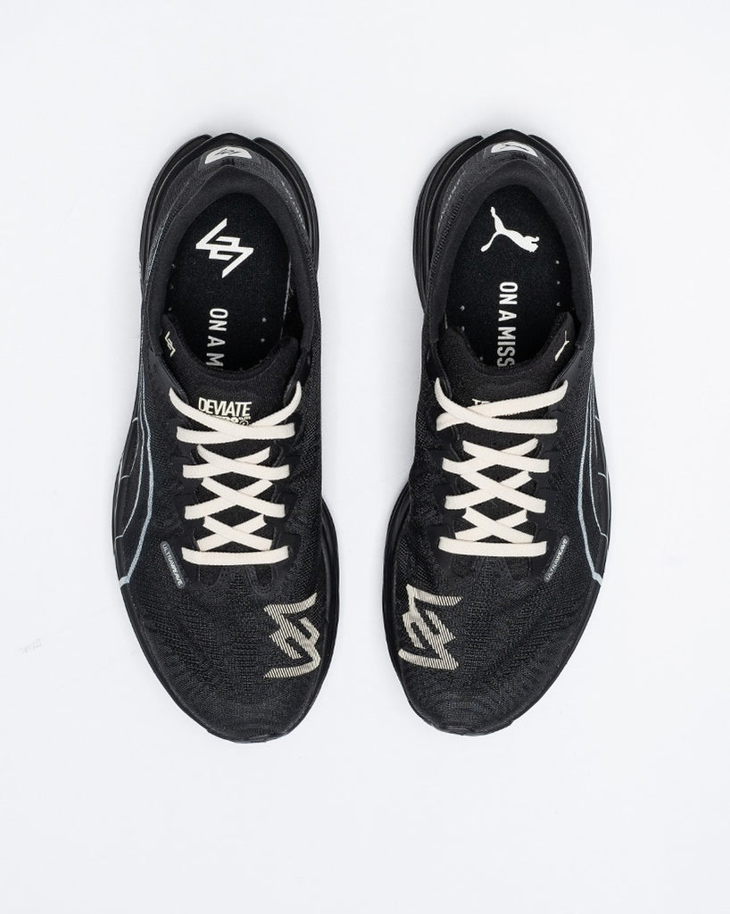 PUMA MENS DEVIATE NITRO ELITE 3 X REPRESENT - BLACK ALPINE SNOW