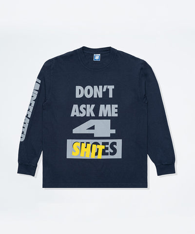 UNDEFEATED HO25 DON'T ASK L/S TEE - NAVY