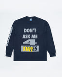 UNDEFEATED HO25 DON'T ASK L/S TEE - NAVY