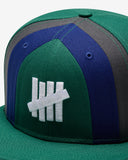 FA26 UNDEFEATED X NE STRIPE SNAPBACK - HUNTER GREEN