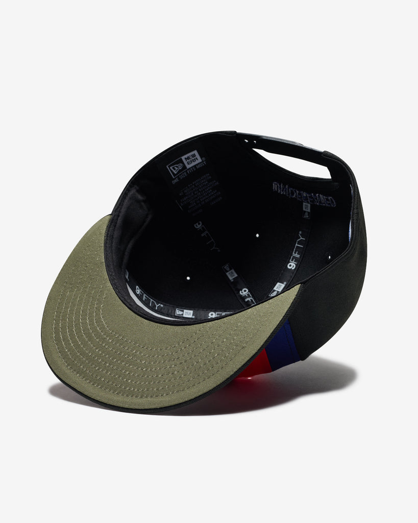 FA26 UNDEFEATED X NE STRIPE SNAPBACK - BLACK