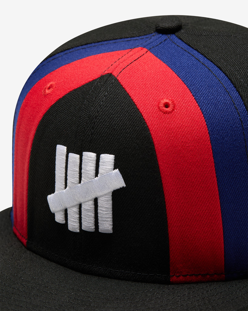 FA26 UNDEFEATED X NE STRIPE SNAPBACK - BLACK