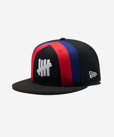 FA26 UNDEFEATED X NE STRIPE SNAPBACK - BLACK